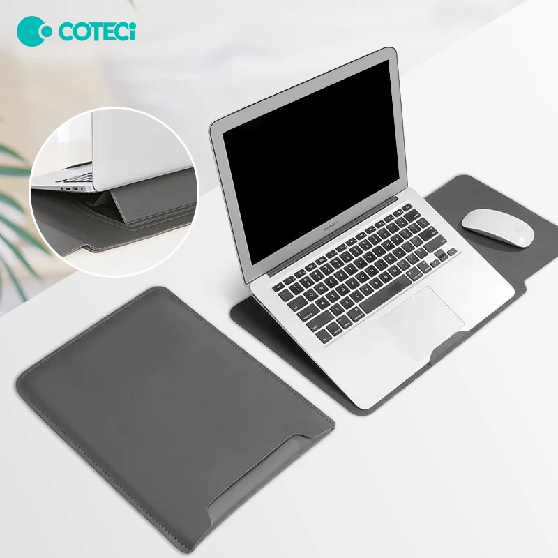 COTECi Multi-function Bracket Inner Bag Non-magnetic Non-zipper Laptop Inner Bag Simple Lightweight Suitable for MacBook