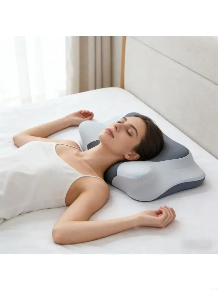  Ergonomic Butterfly Pillow Slow Rebounds Foam Technology Removable Machine Washable Case Back Sleepers