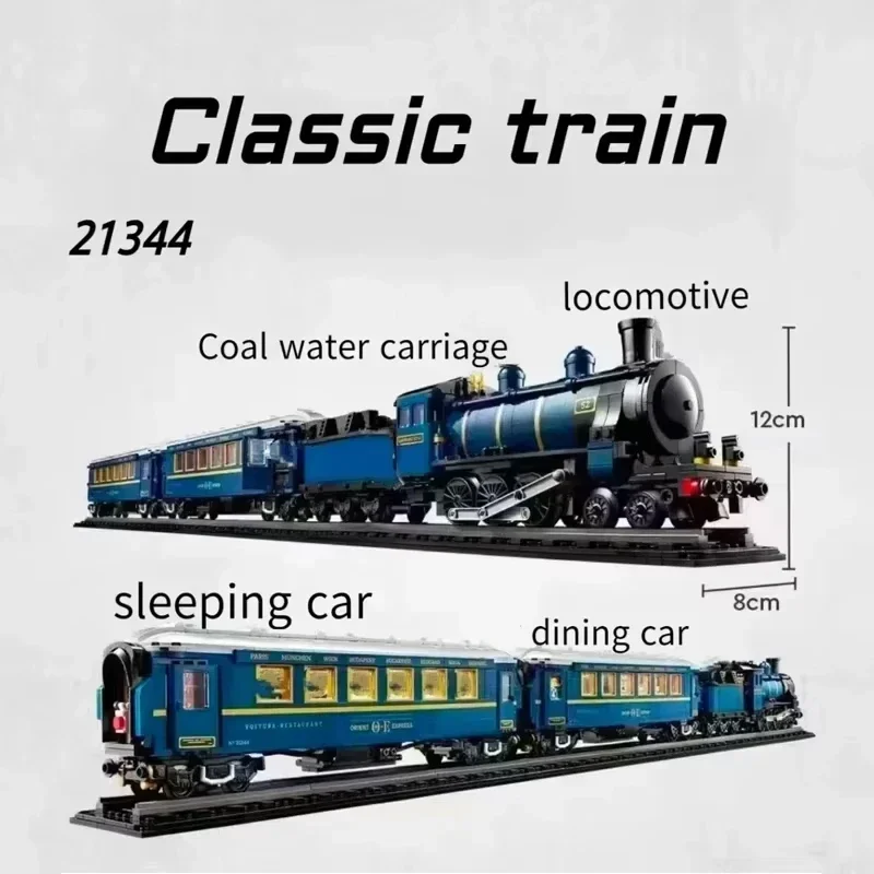 

2024 New Creative 140th Anniversary Products Orient Express Building Blocks Luxury Train Bricks 21344 Children's DIY Toys Gifts