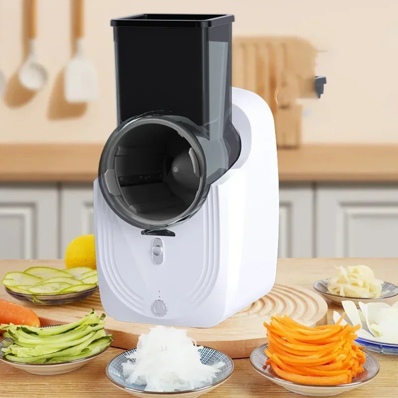 Multi-function Vegetable Cutter 1PC Household Kitchen Electric Vegetable Cutter Vegetable Slicer Shredder Automatic