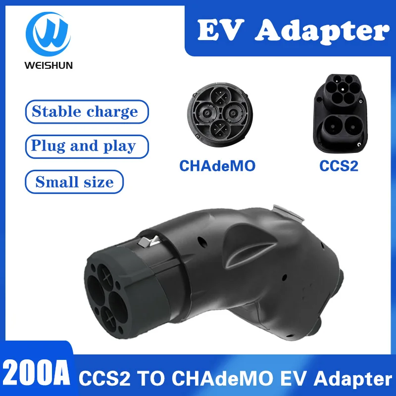 CCS2 to CHAdeMO adapter DC fast charging ev charger evse 200A Convertor Adaptor CHAdeMO Electric car vehicle accessories