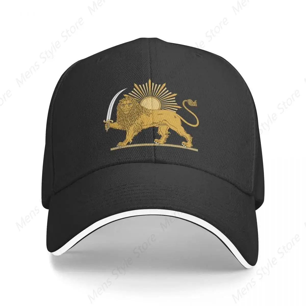 Lion and Sun Persian Emblem Baseball Cap Sunhat Hat Luxury Brand Man Women's