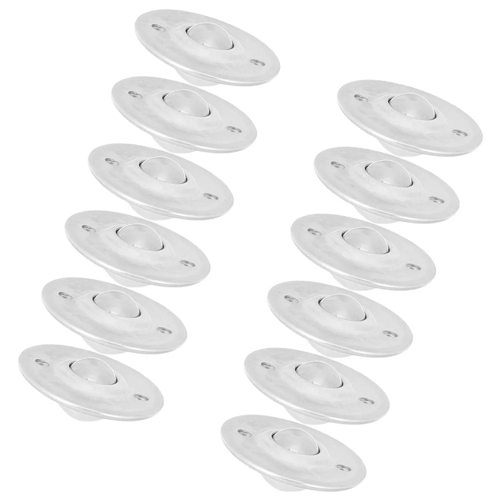 

12 Pcs Ball Casters Roller Bearings Steel Furniture Wheels Replacement for Sofa Shelves Cabinets Kitchen Appliances Smooth