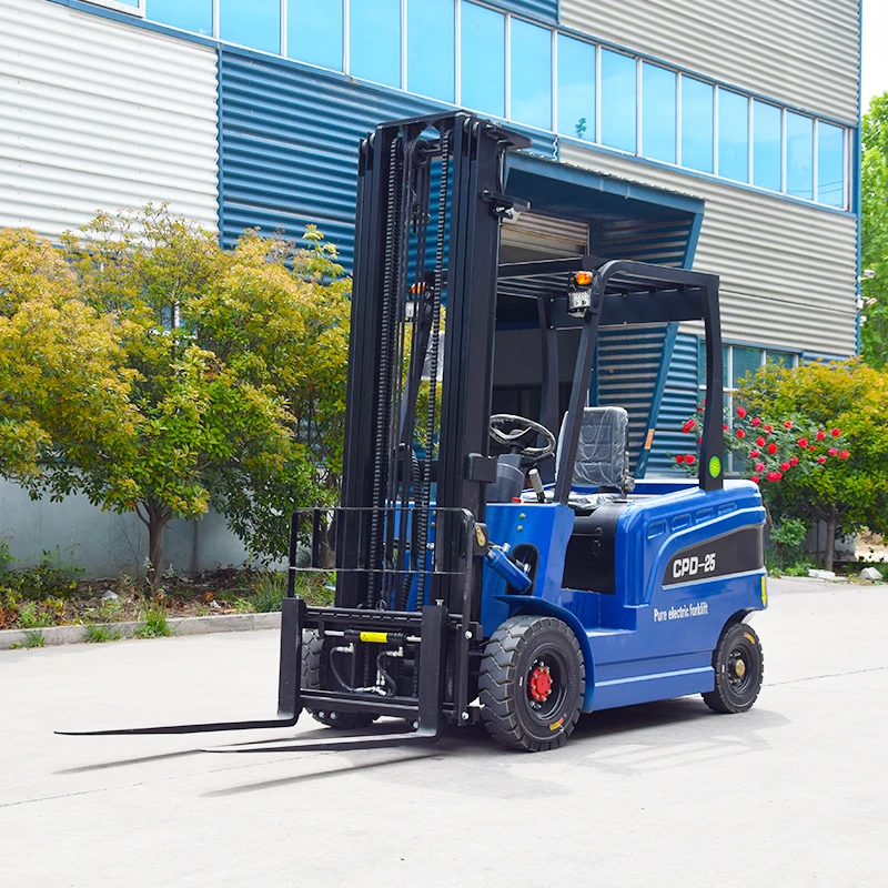 Baiyijie CPD-25 Strong Power Hydraulic Steering Electric Forklift 2.5 Ton Multifunctional New Terrain Lead-Acid/Lithium-Ion