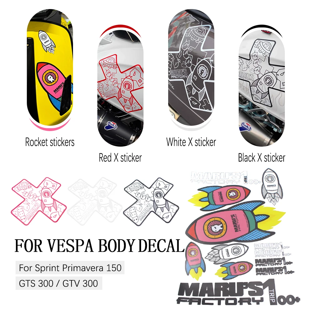 For Vespa GTS300  GTV300 Sprint150 Primavera150 Motorcycle Wheel Decal Rim Reflective Sticker
