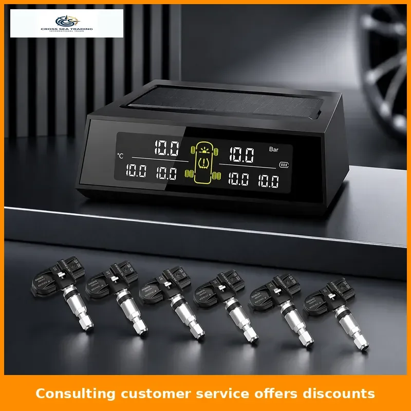 In Stock Bus Solar Truck TPMS Factory High Quality Tire Pressure Monitoring Internal Sensors Real-time Detection For 6 Wheels