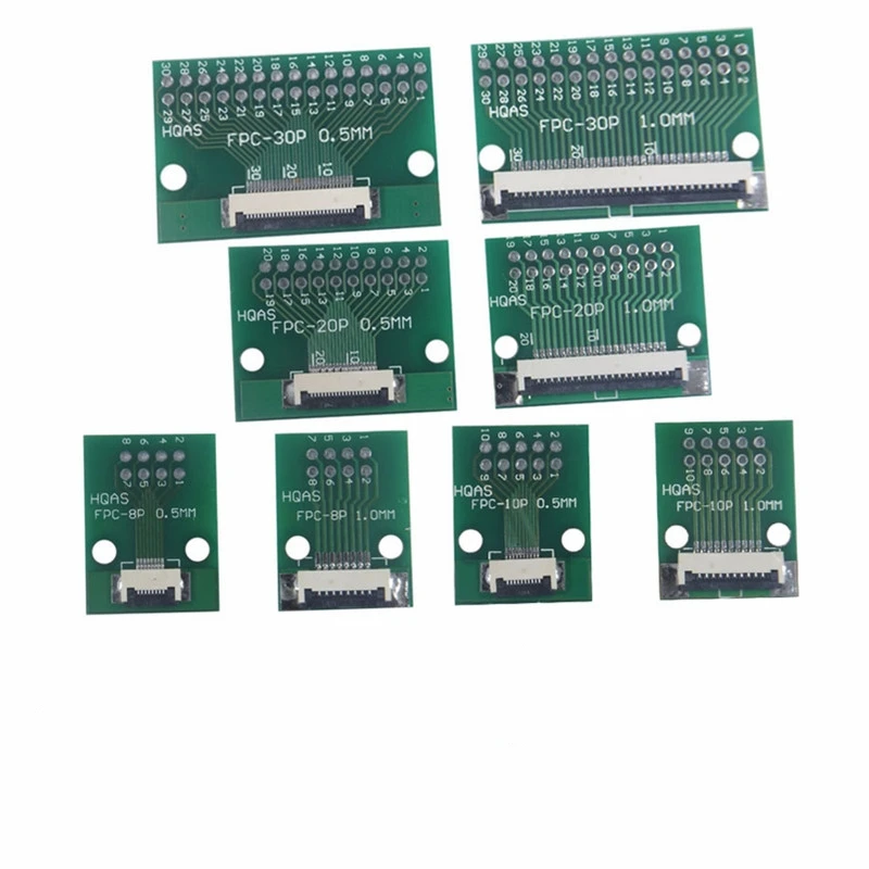 1pcs Fpc/ffc Flexible Cable Adapter Board Double-sided 0.5/1. 0mm To Insert 2.54 Extension Adapter 6p-30p