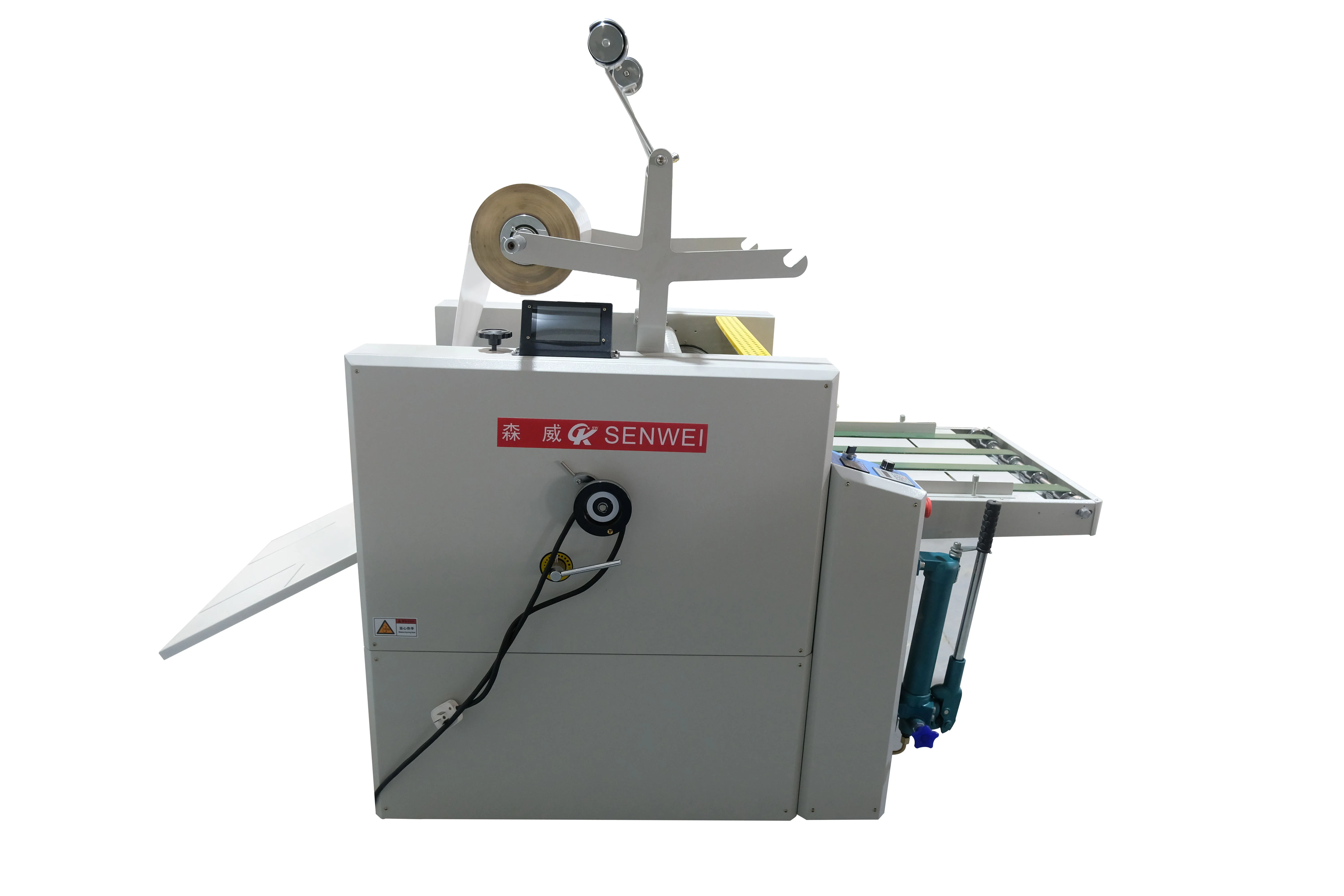 SWFM520C 520 Hydraulic Laminating Machine Bopp Film Double Side Oil Heating Laminator Machines