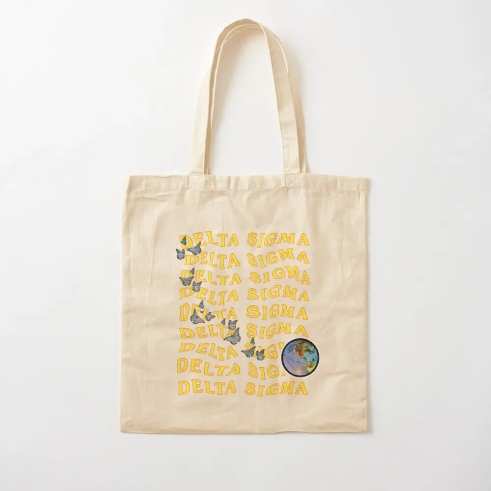 

Delta Sigma Wavy Astroworld-Inspired Tote Bag cloth bag woman Fabric bag ecological bags