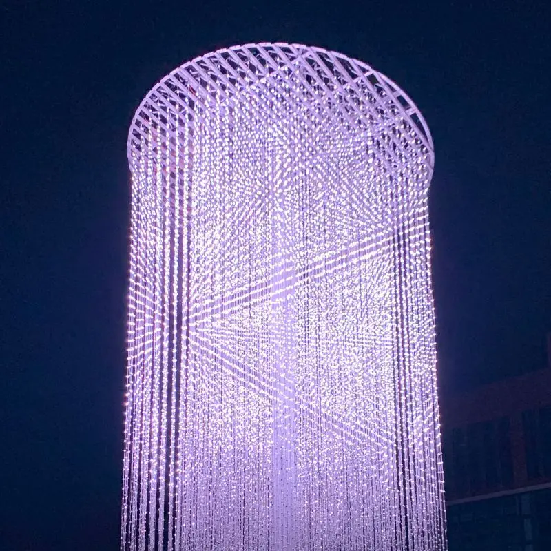 30 Pixels/Set 23mm Addressable RGB 3D LED Pixel Ball Light DC12V WS2811 IC 2LEDs/0.48W IP68 Clear Wire 3 core