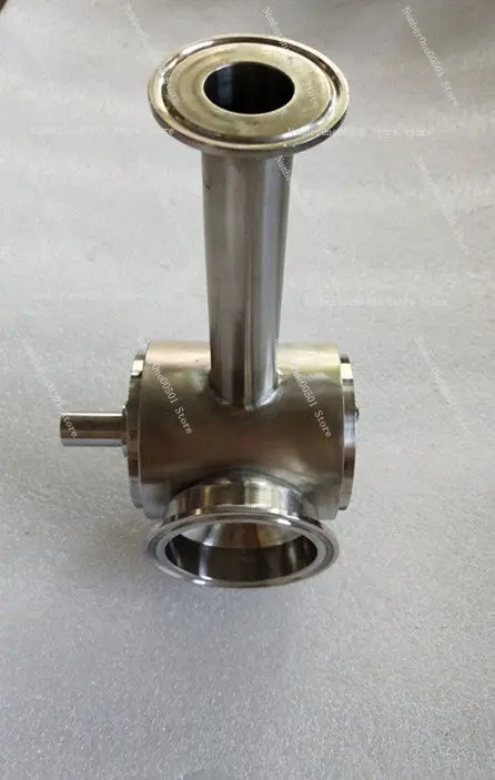 304 316 Stainless Steel Filling Machine Parts 500g Paste Filler 3 Way Rotary Discharge Valve Filling Nozzle