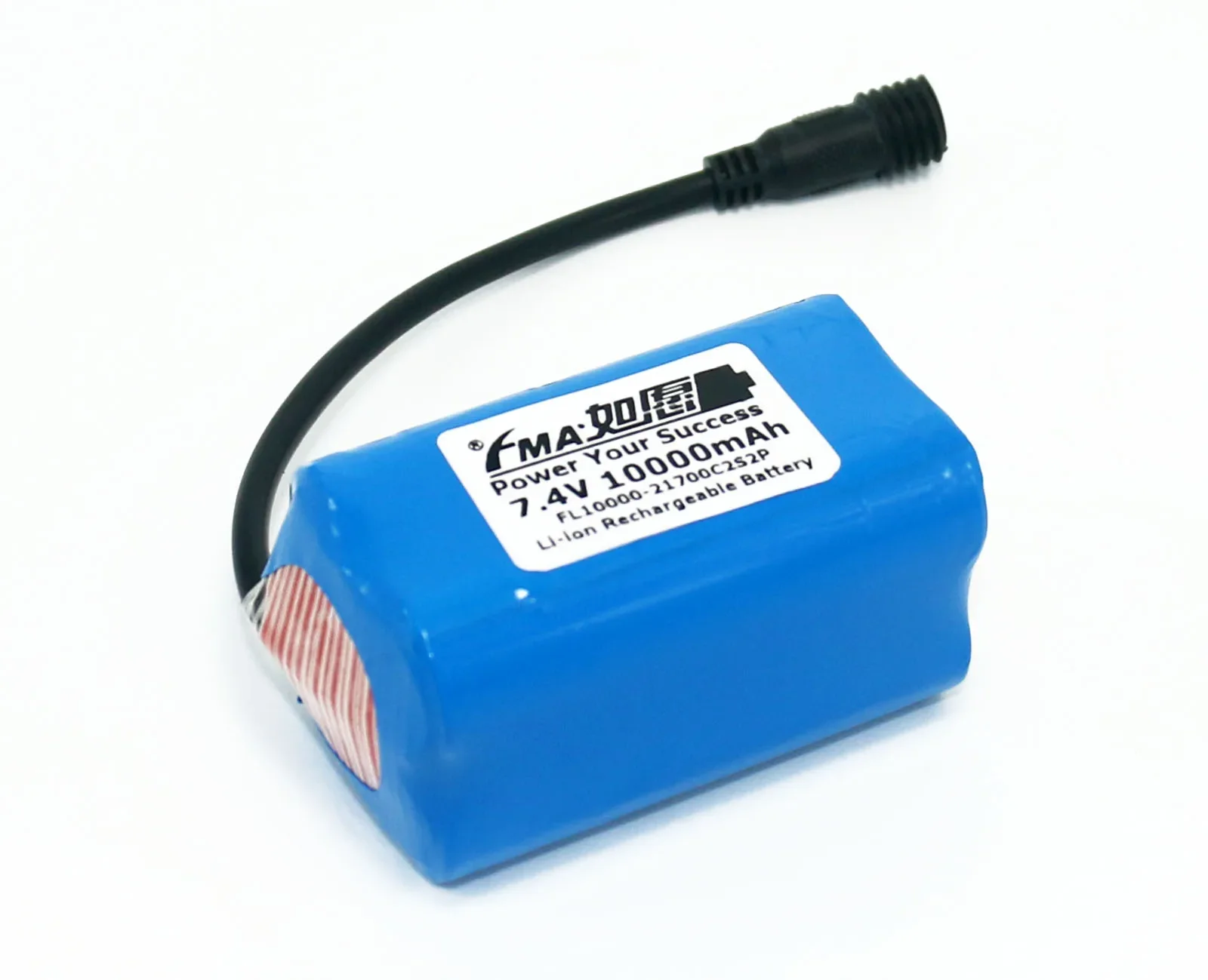 Batterie Ion Eddie protégée aste pour lampe de poche de vélo LED, 7.4V, 5000-10000mAh