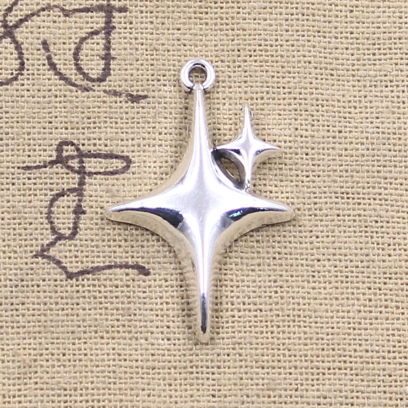 12pcs Charms North Star 35x22x5mm Antique Silver Color Pendants DIY Crafts Making Findings Handmade Tibetan Jewelry