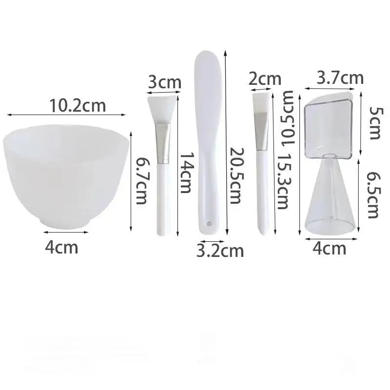 Juego de herramientas para el cuidado de la piel, cepillos de silicona para mascarilla Facial, cuenco para salón de belleza, cuchara, máscara, cepillo de película de barro, herramientas de belleza DIY para el cuidado de la piel