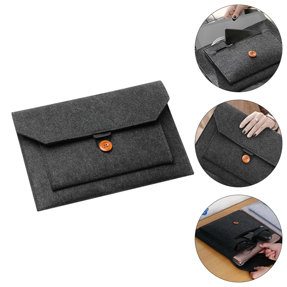 

Computer Case Lightweight Laptop Sleeve Carrying Bag Felt Pouch Wireless Holder Tablet