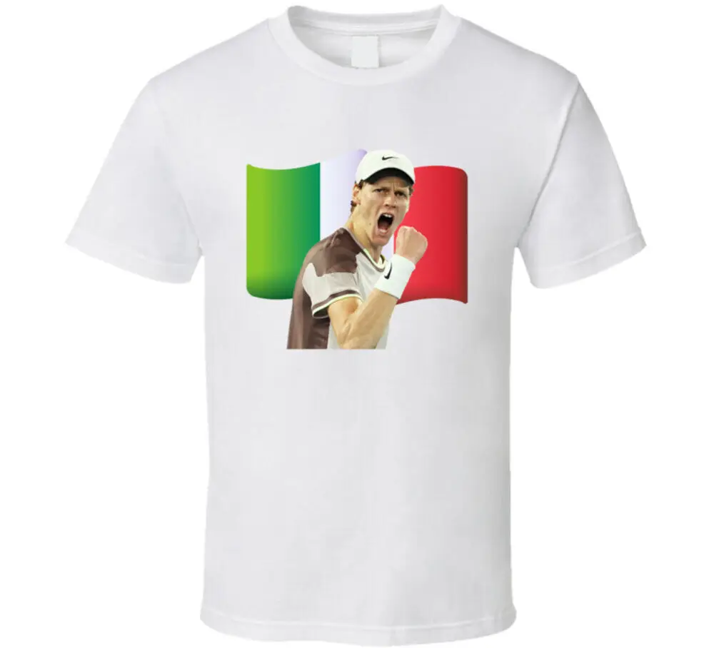 Jannik Sinner Italian Tennis Star Fan T Shirt  Tees Cotton Luxury brand vintage oversized