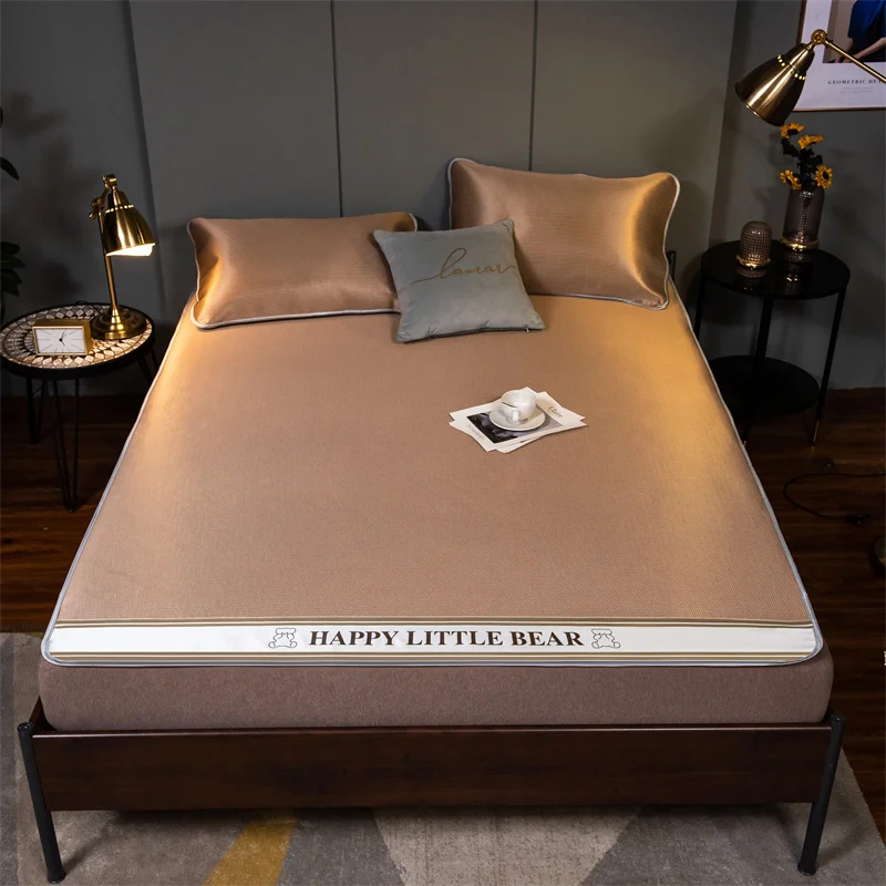 

Summer ice silk cool mattress bamboo mat rattan mat foldable washable student dormitory single double foldable mat