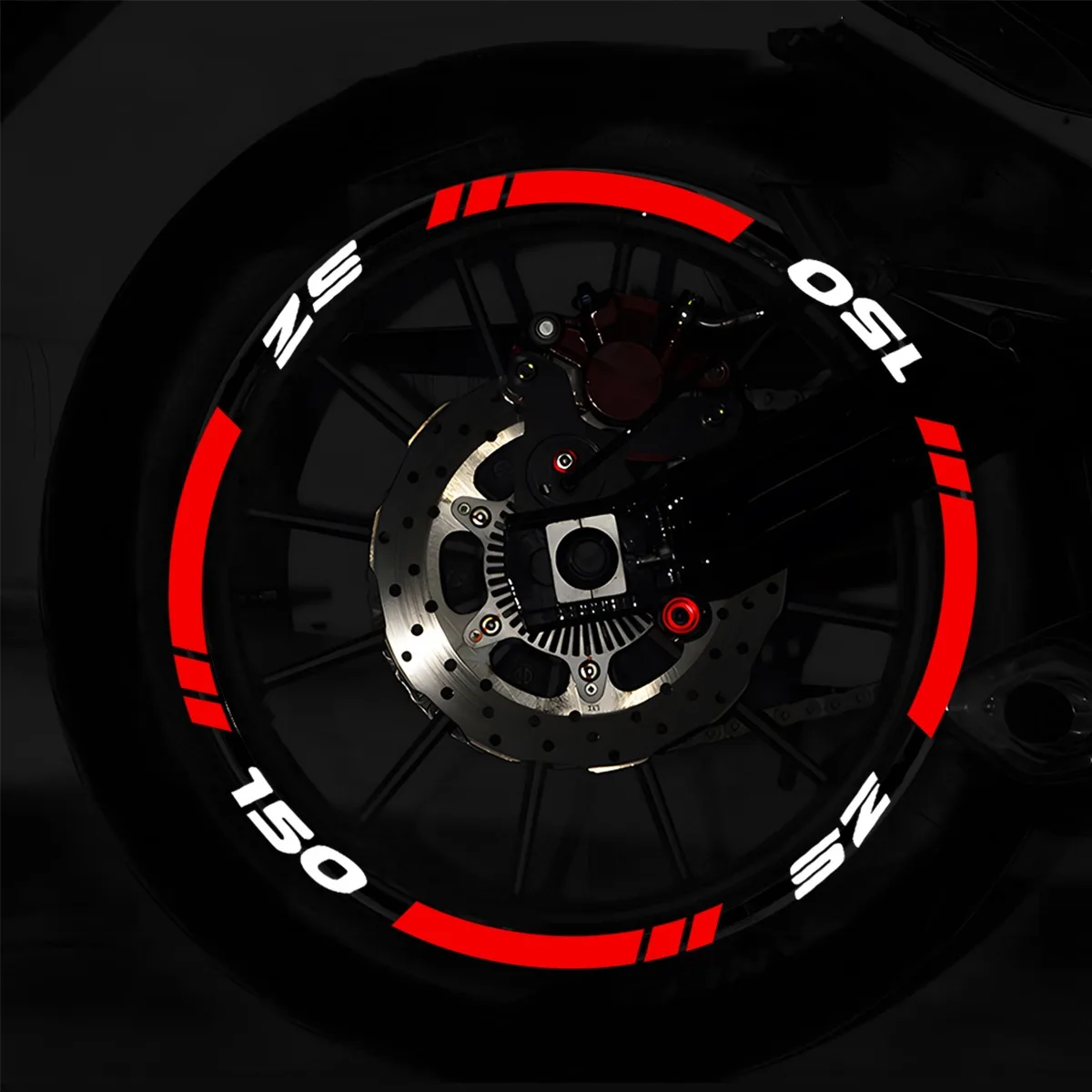 For YAMAHA SZ-150 SZ150 SZ 150 Logo Emblem Reflective Motorcycle Wheel Hub Stickers Motor Bike Accessories Rim Strips Decals