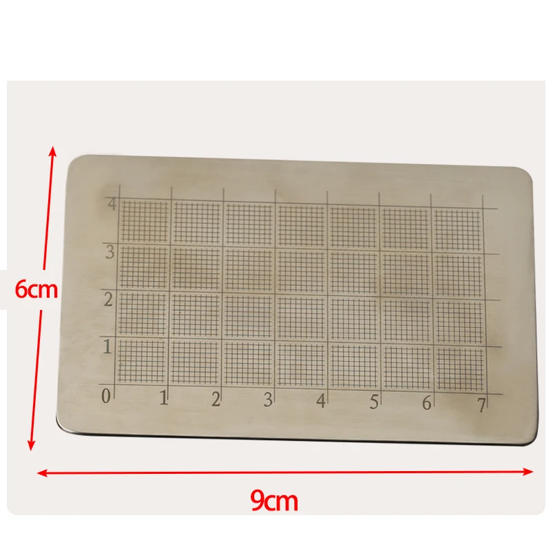 Rvs Nasale Prothese Meten En Beeldhouwen Plaat Titanium Legering Met Schaal Meetinstrument Tool