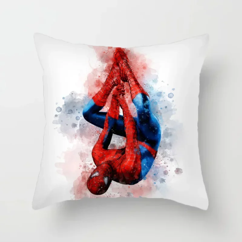 Poszewka na poduszkę Spiderman Poszewka na poduszkę Marvel Superhero 45x45cm Poszewki na poduszki do wystroju domu Pokój dzienny Łóżko Kanapa