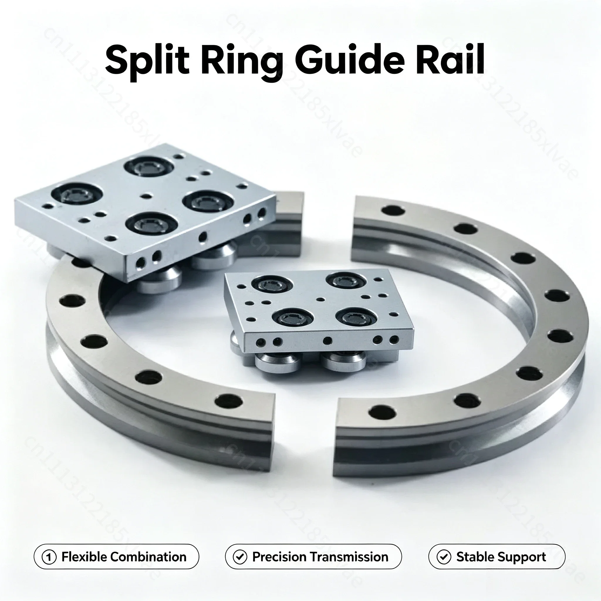 Textile Spinning Machine Roller Ring Guide, Stainless Steel T V Ring, High Precision Yarn Guiding Machine Accessories