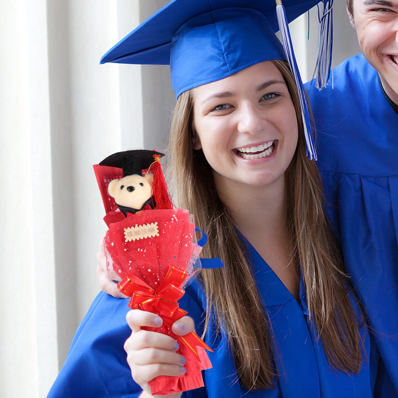 

Bear Bouquet Premium Graduation Flower Baby Congrats Toy Animal Toys Plastic Season Adorable Ceremony Gift