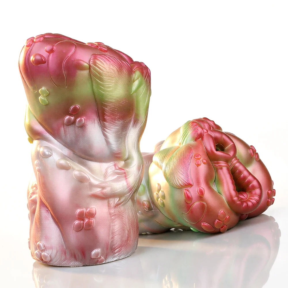 GEEBA Soft Silicone Alien Male Masturbator Fantasy Monster Dual Hole Manual Stroker Adult Sex Toys for Men Pocket Pussy  