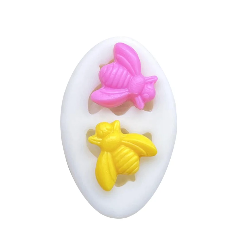 Mini Bee Silicone Mold Sugarcraft Cupcake Baking Mold Fondant Cake Decorating Tools