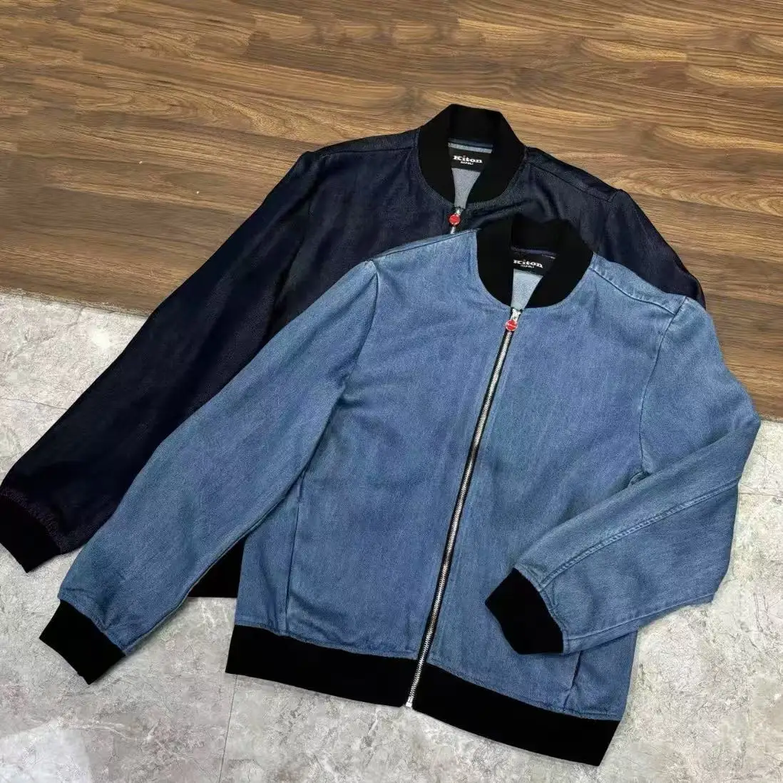 

LP Italian casual denim jacket simple baseball jersey