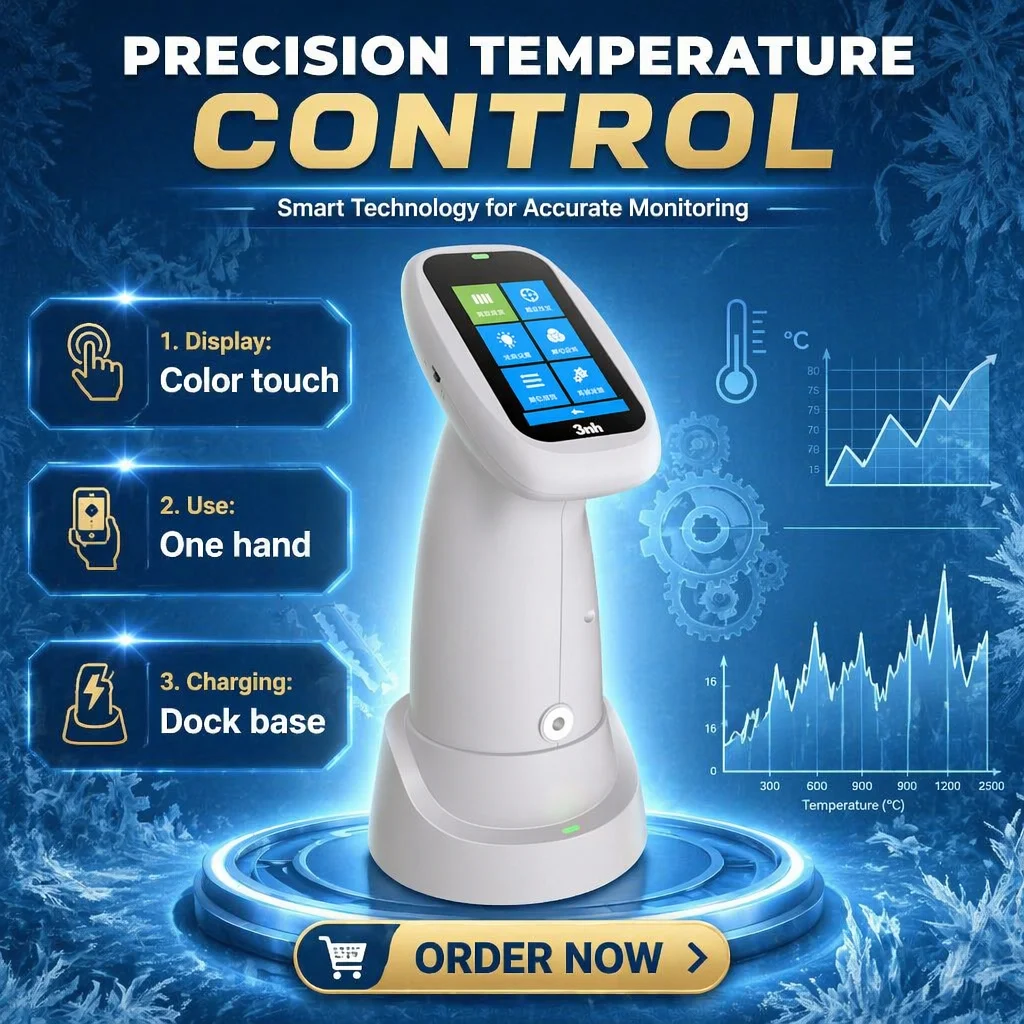 PS220 Portable Handheld Colorimeter for Automotive Paint Coatings and Textile Color Difference Measurement Color QC Testing