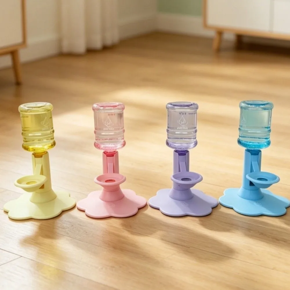 Adjustable Height Automatic Cat Water Dispenser Leak Proof Non-Slip Pet Water Bowl Stable Wide Base Suction Cup Anti Tipping