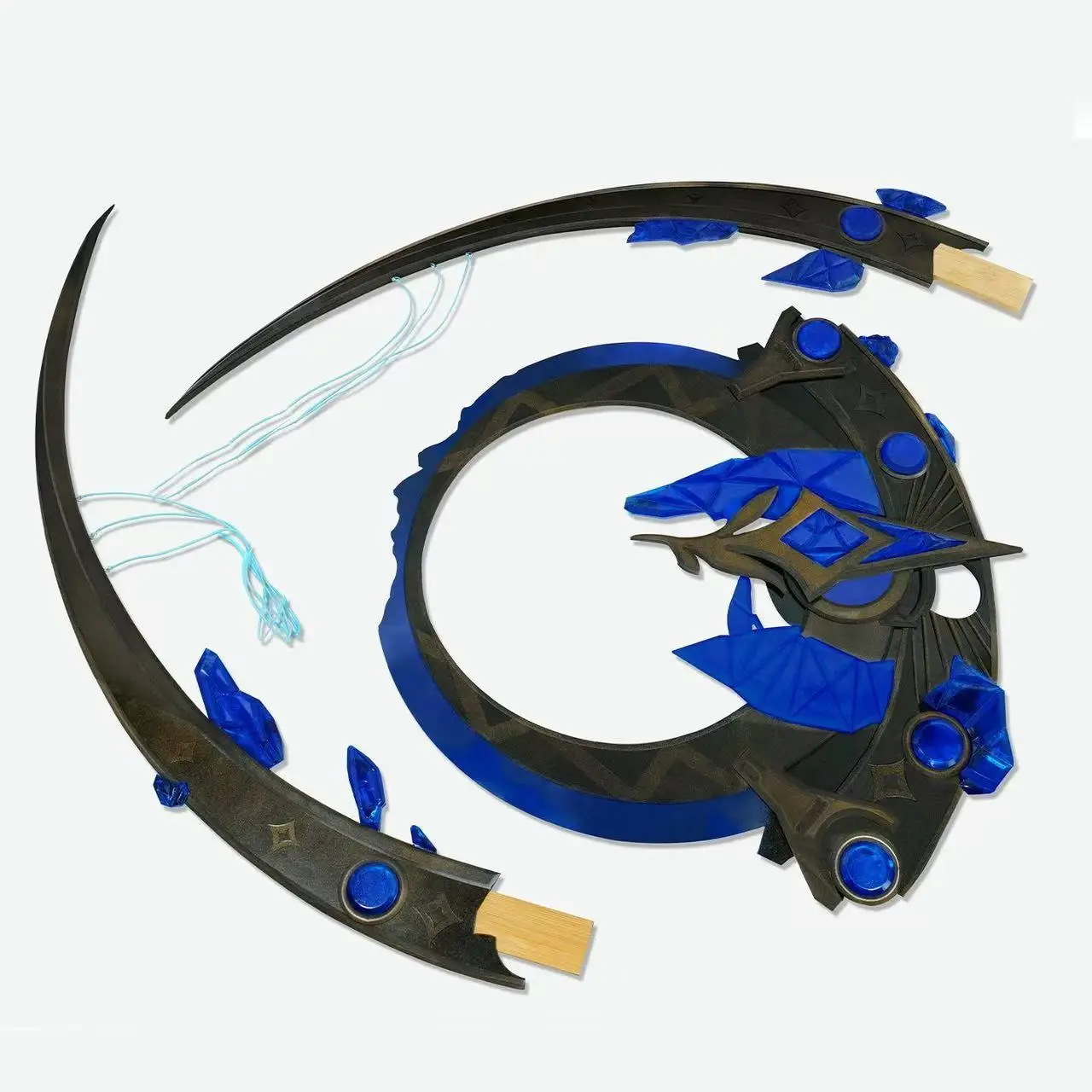 Yuno scya arco armas prop jogo ondas wuthering cosplay prop halloween natal fantasia festa acessórios traje