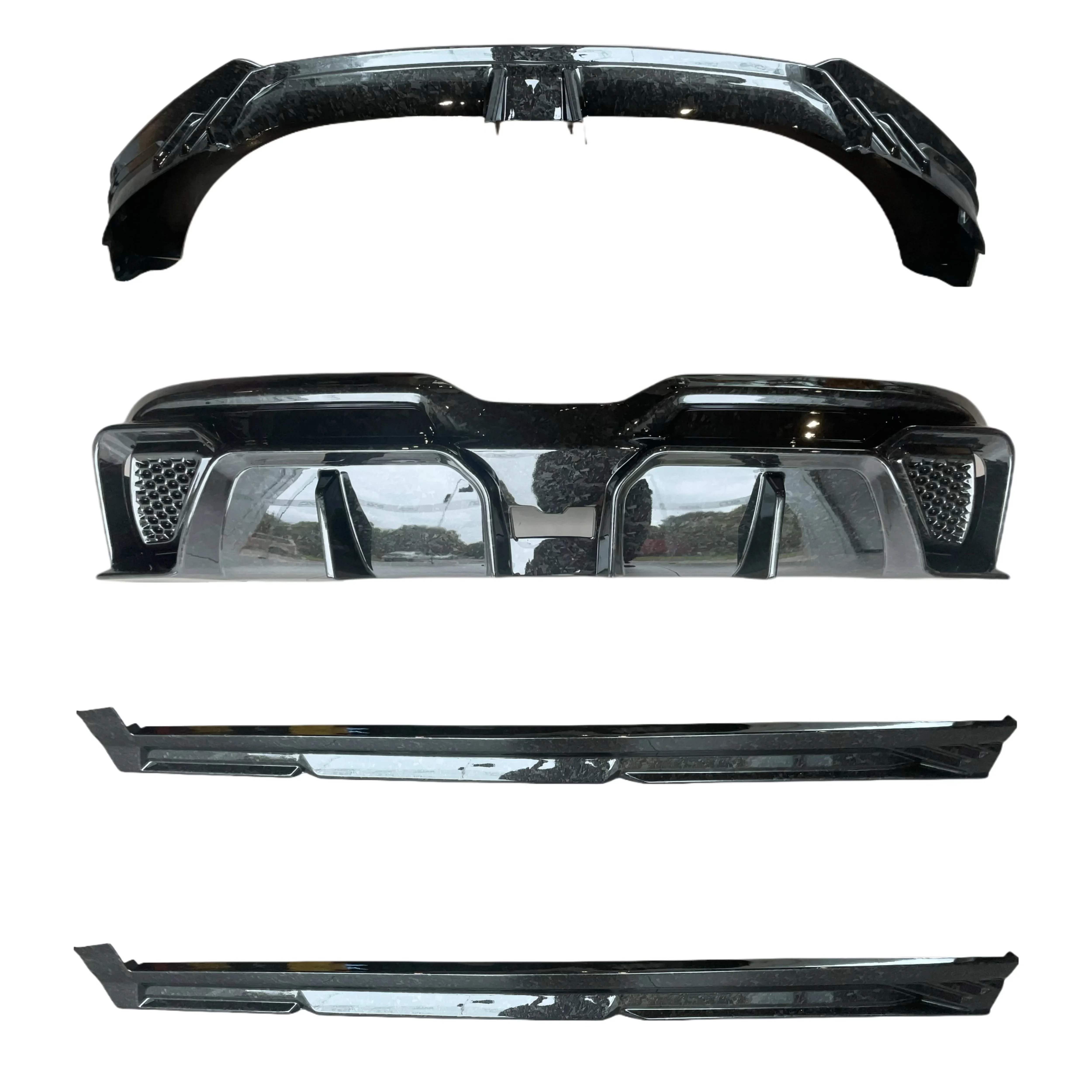 

New Stylish Bodykit Front Lip Side Skirt Rear Diffuser For MG MG4 EV Body Kit MG4 Modify Parts Car Accessory