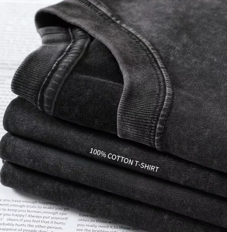 2025 زوجين تي شيرت سوبرانوس الأسرة غسلها تي شيرت الهبي الصيف تي شيرت خمر نمط ملابس قطنية حجم كبير 3XL