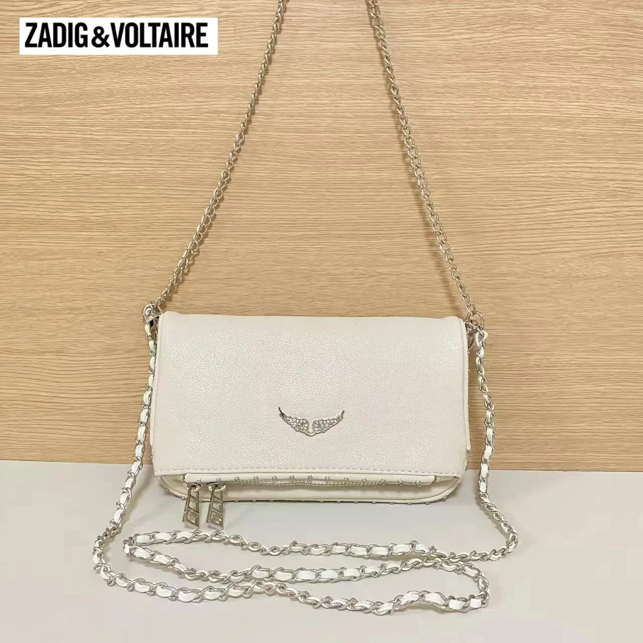 ZADIG & VOLTAIRE Women Wings Bags CrossBody Ladies Messenger Handbag  Shoulder ZV Bags Crossbody Bag Straps Flap Zipper