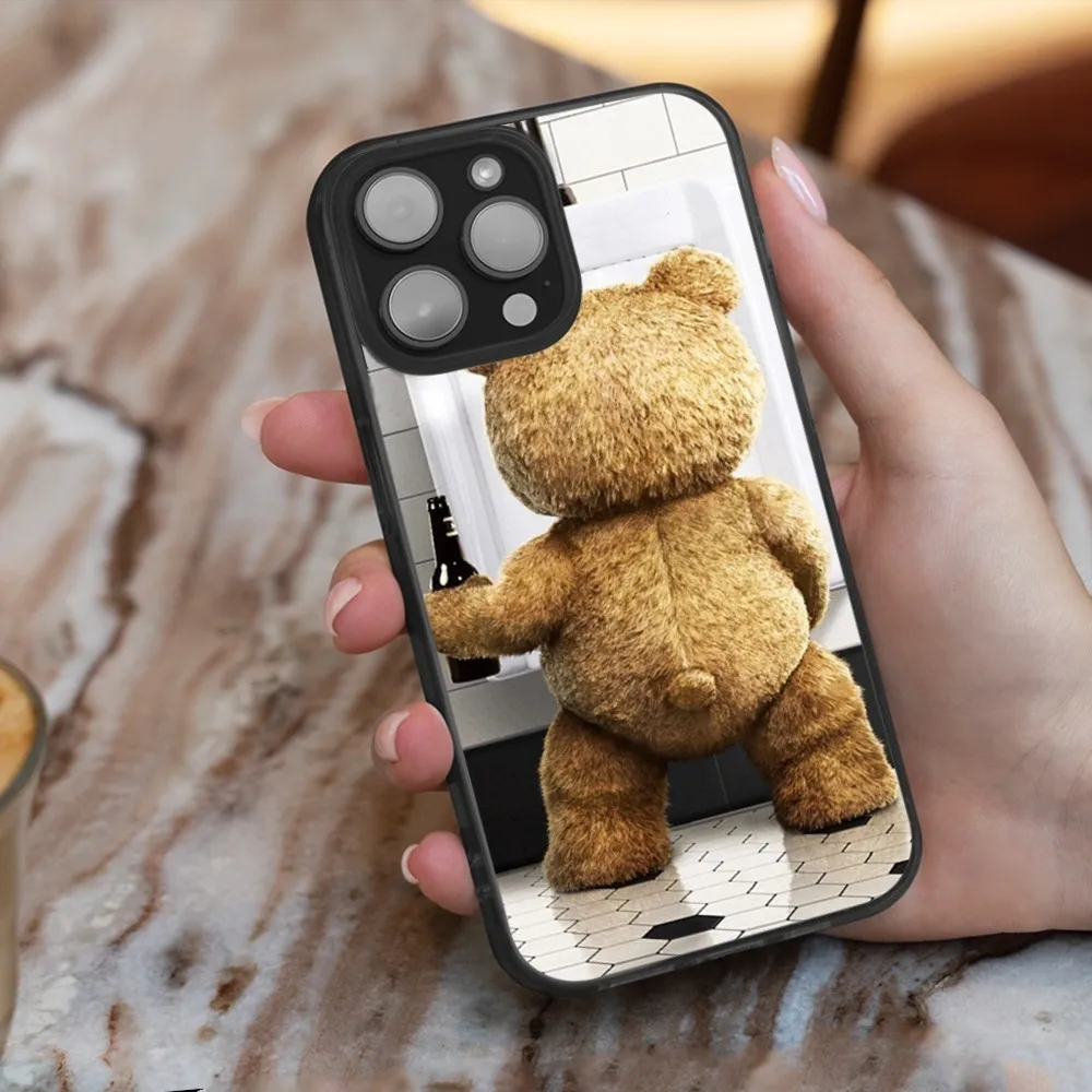 Film T-Ted Bear Phone Case For iPhone 16,15,14,13,12,11,Plus,Pro,Max,Mini Soft Magesafe Magnetic Wireless Charge