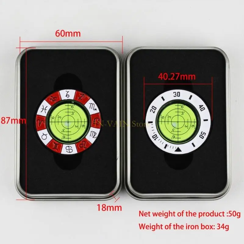 M5TC Golf Putt Green Reader مع صندوق القراءة الأخضر الحديد القابل للانفصال عن القراءة القبعة Golf Hat Marker سهلة التثبيت