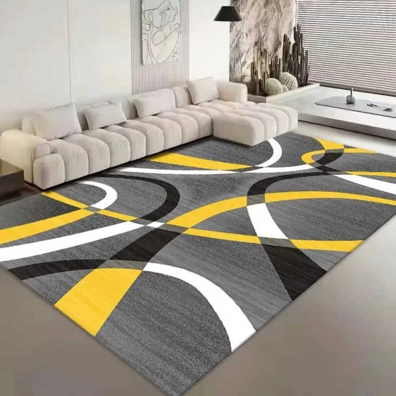 Modern Geometry Living Room Decoration Carpets Abstract Art Bedroom Rugs Sofa Table Beside Large Area Rug Home Floor Mat tapete