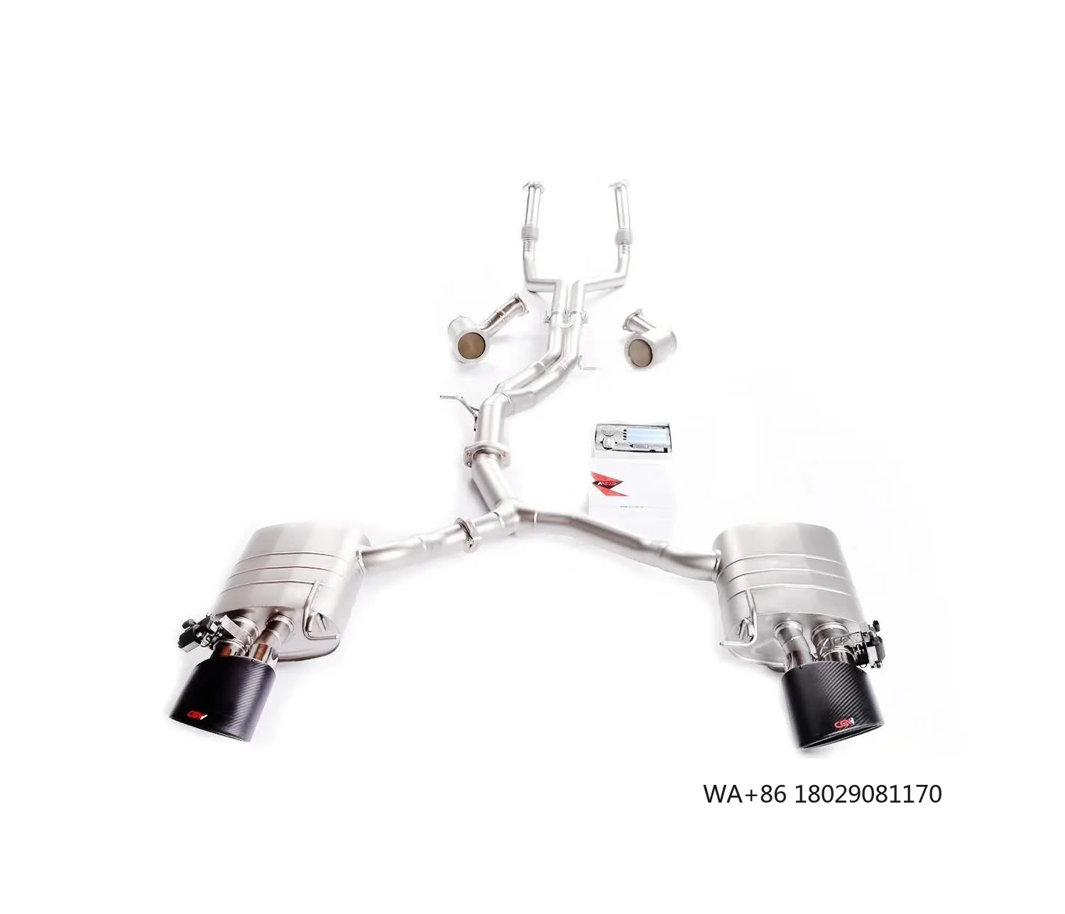 China Manufacturer Car Parts SUS304 Muffler and Front Pipe Valve Sound  Exhaust System for  RS5 B8 4.2 2011-2016