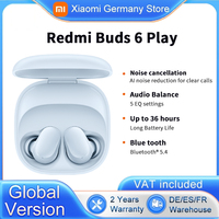 Xiaomi Redmi Buds 6 Play Global Version Wireless Bluetooth AI Noise Reduction BT5.4 Touch Control Wireless Earphone 5 EQ Modes