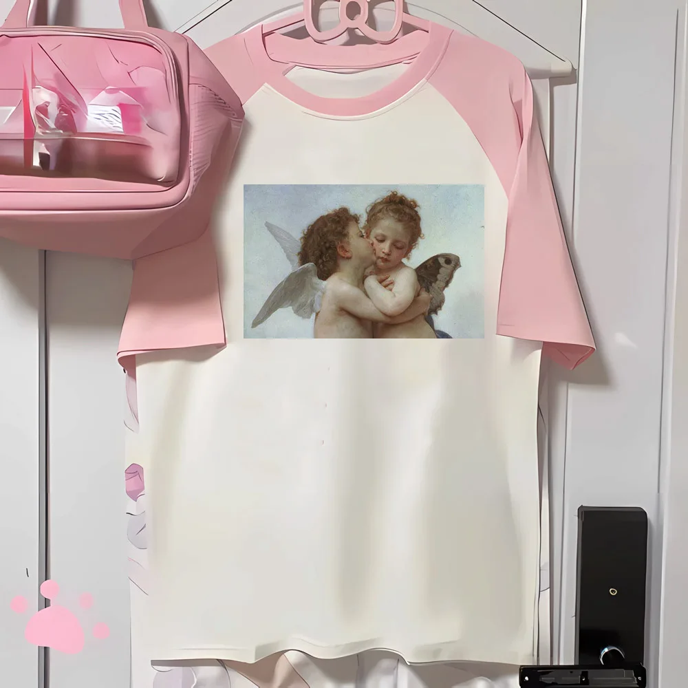 

Женские Смешные футболки Angle, Молодежная Футболка в современном стиле с графическим рисунком, женская дизайнерская одежда с графическим рисунком