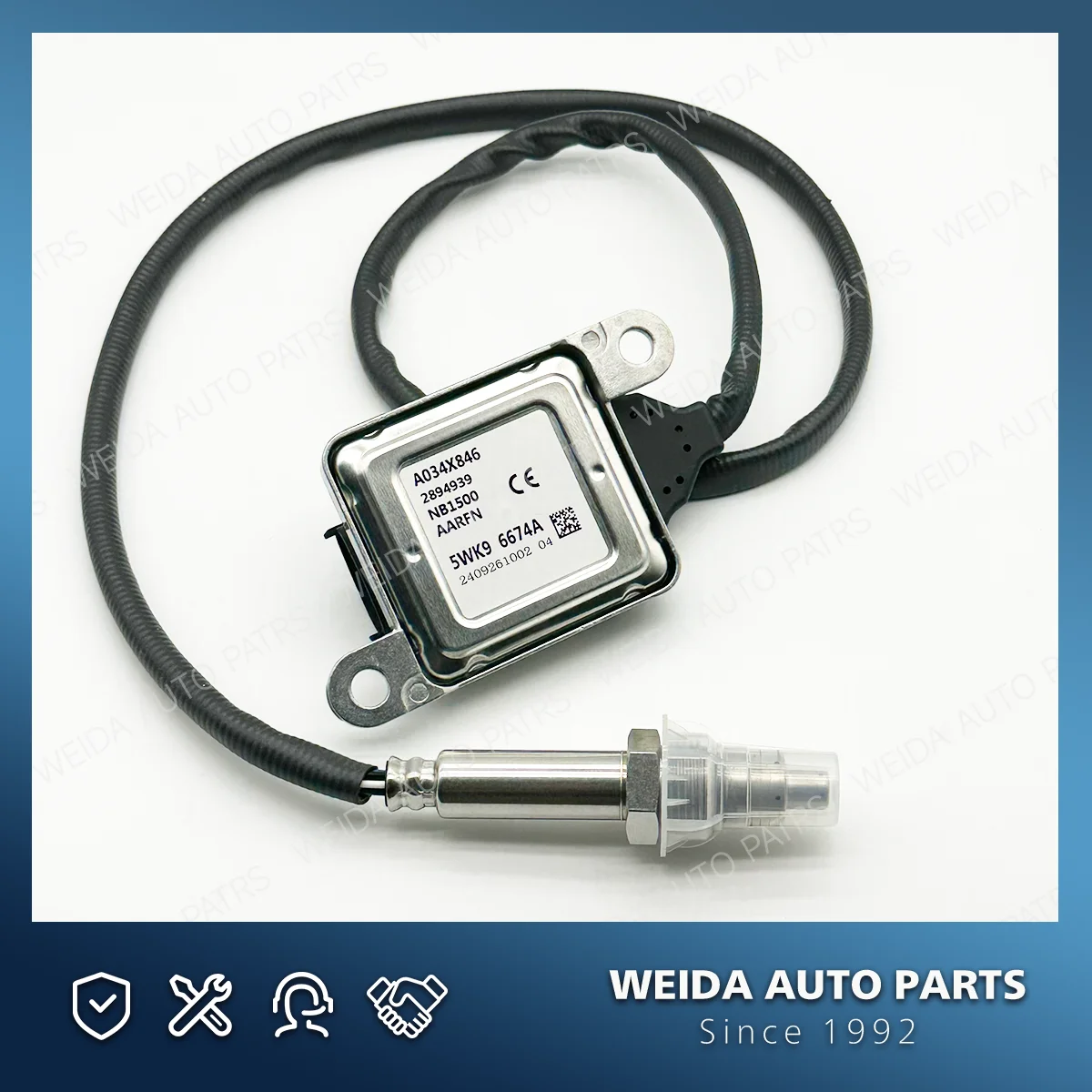5WK96674A A034X846 Sensor NOX untuk Cummins Sensor Nitrogen Oksida A034X846 5WK9 6674A Sensor Oksigen Nitrogen untuk Cummins