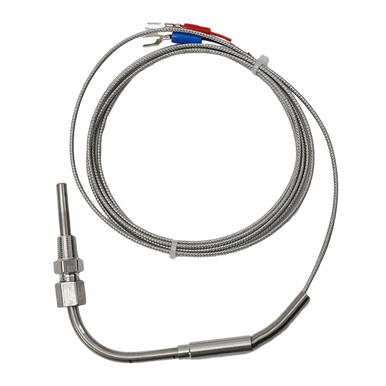 

Термопара типа K 1/8 NPT 1200 ° C Аксессуары Регулируемая бронированная термопара Выхлопной зонд Датчик высокой температуры