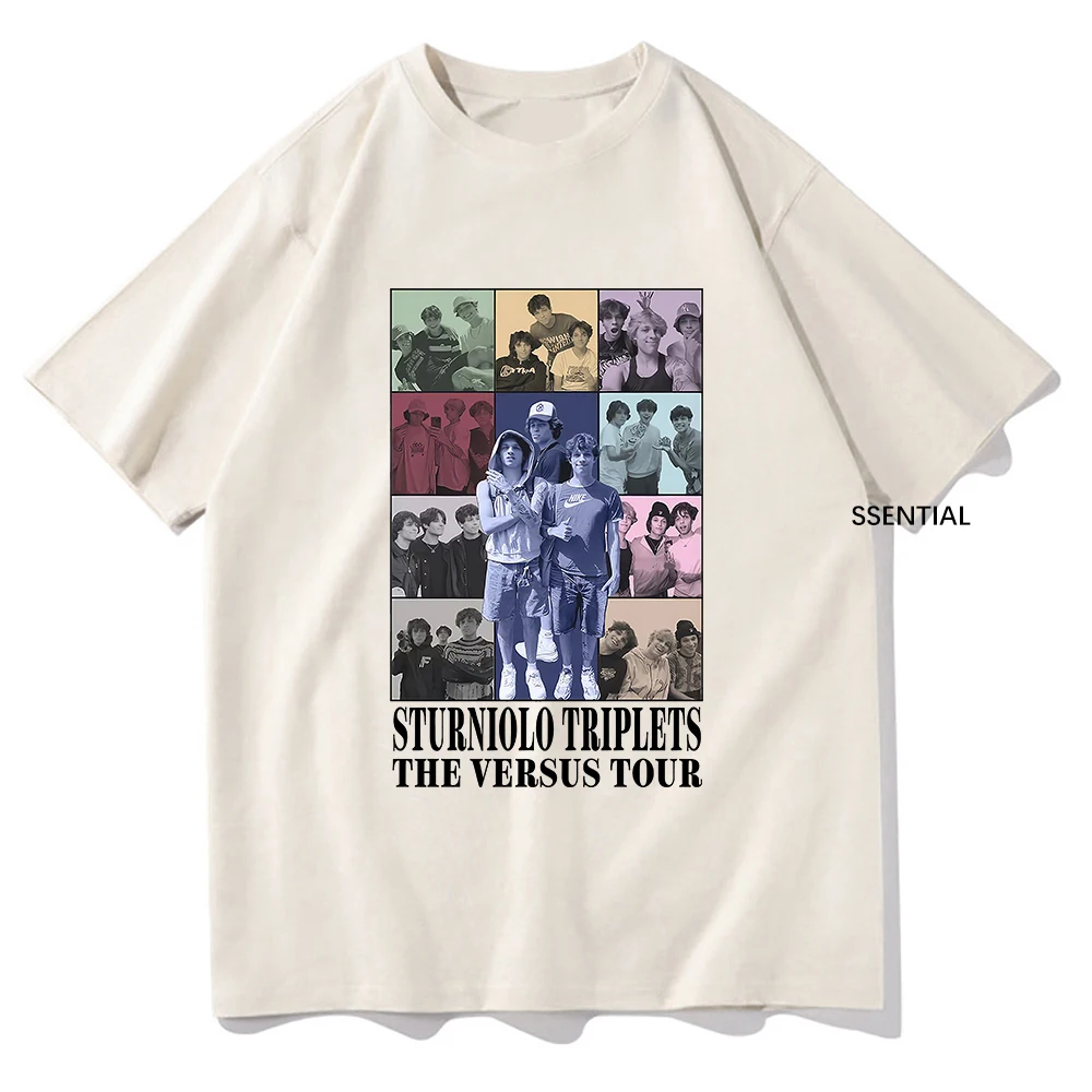 Sturniolo Triplets The Eras Tour T Shirts Funny Men/Women Clothing Unisex Hip Hop clothes Streetwear Cotton Graphic T-Shirts