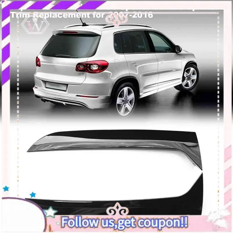 سهلة الاستخدام للنافذة الخلفية الجانبية سبويلر الجانب الجناح ملصق غطاء لشركة فولكس فاجن تيجوان MK1 07-16 الذيل الدوار منحرف