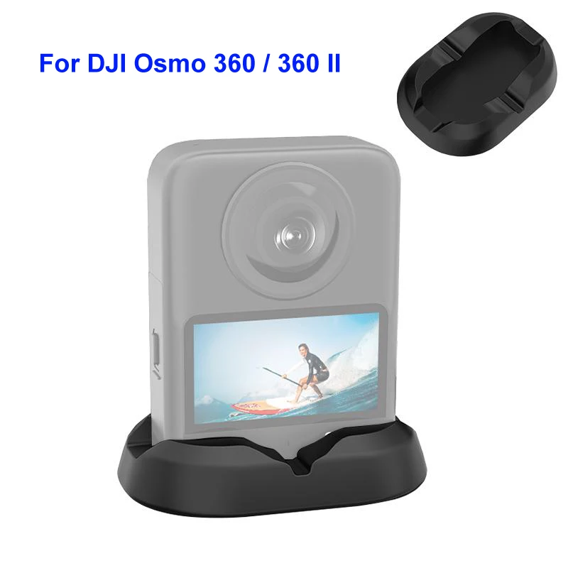 PULUZ For DJI Osmo 360 / 360 II Camera Desktop Silicone Base Anti-Slip In Car Plastic Base Stand Camera Accessories