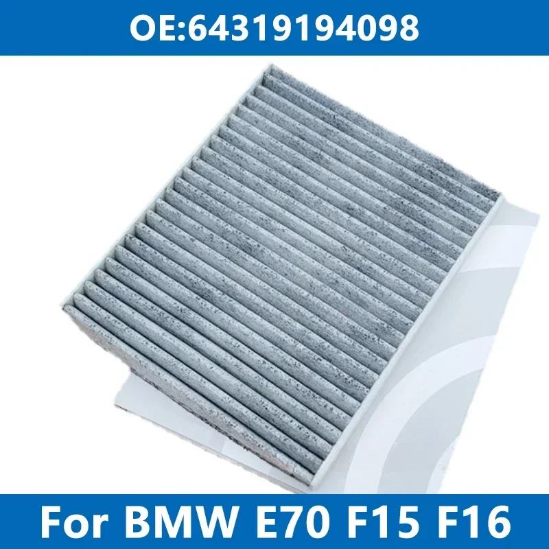 Car Cabin Filter Air Conditioner 64319194098 For BMW E70 E71 E72 F15 F16 F85 F86 X5 25d 30d 35i 40d 50d X6 M Activated Carbon