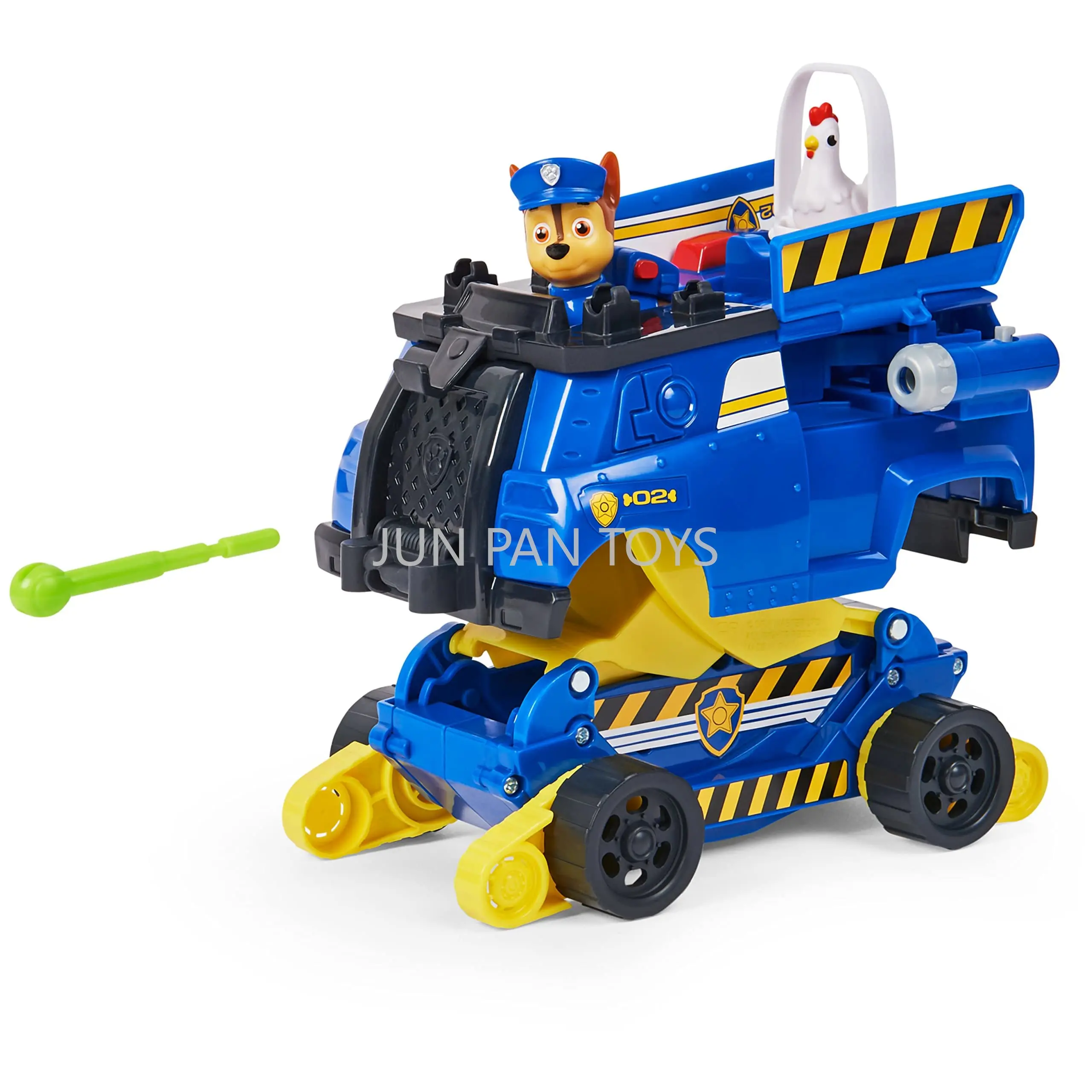 Nickelodeon Paw Patrol Marshall Chase's Rise and Rescue Transforming Toy Car with Action Figures and Accessories Children's Toys