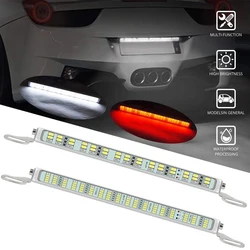 Car LED Rear License Plate Frame Lights Red Strobe Brake Light 45/90x5630SMD White Back Up Reversing Light for Cars SUV Truck RV