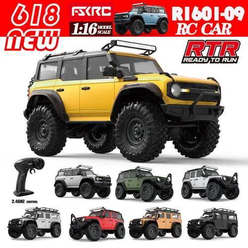 2025 HB-R1601-R1609 1:16 Ford horse Defender Rc modelo de Control remoto coche de simulación 4WD coche de escalada todoterreno juguete para niños